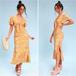 AMUSE SOCIETY - BOHEMIAN RHAPSODY TIE-FRONT DRESS